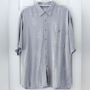 Pierre Cardin Hawaiian Shirt Men's  XL Aloha Short Sleeve Button Up Lightweight